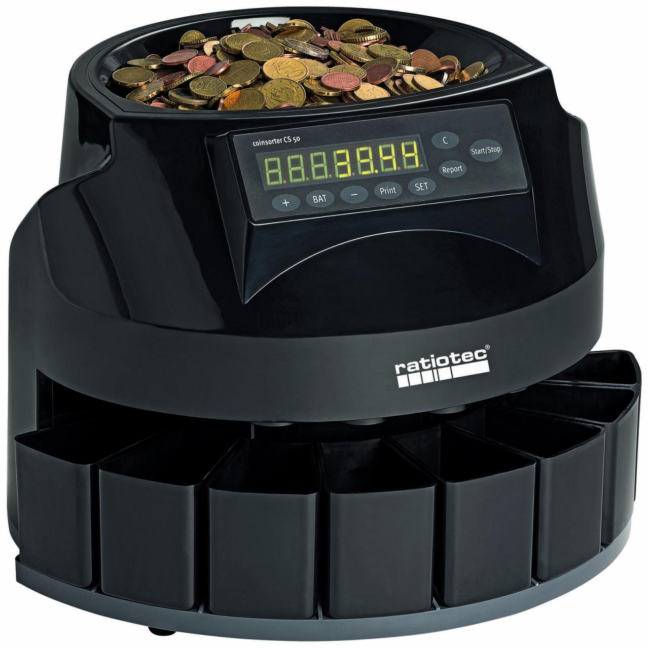 ratiotec Münzzähl- und Sortiermaschine CS 50 ratiotec Münzzähl- und Sortiermaschine CS 50 von ratiotec