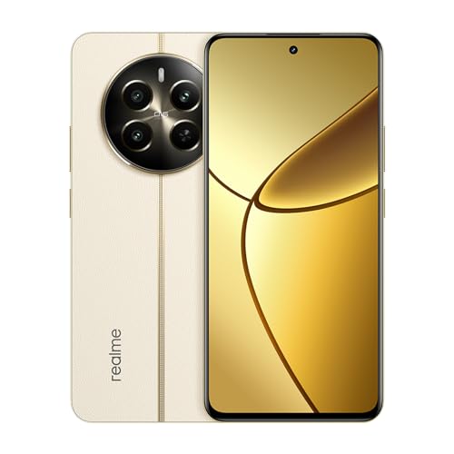 realme 12+ 5G Smartphone, 50MP LYT-600 OIS Kamera, Dimensity 7050 Prozessor, 120Hz gebogenes Display, Dual SIM Karte, 8 + 256GB, Weiß (Kein Ladegerät) von realme