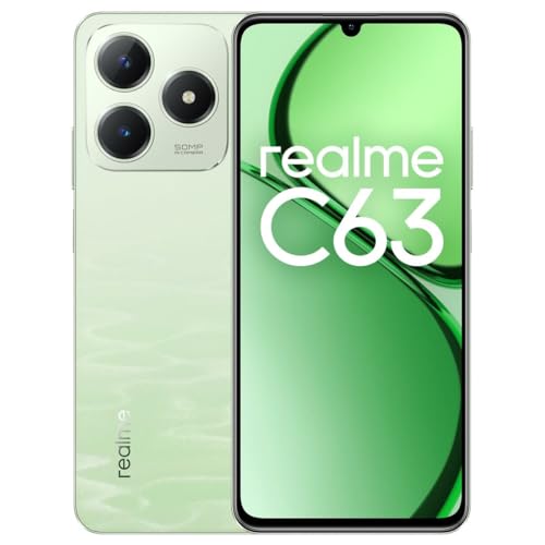 realme C63 Smartphone, 17,9 cm (6,74 Zoll), 8 GB RAM, 256 GB, Grün von realme