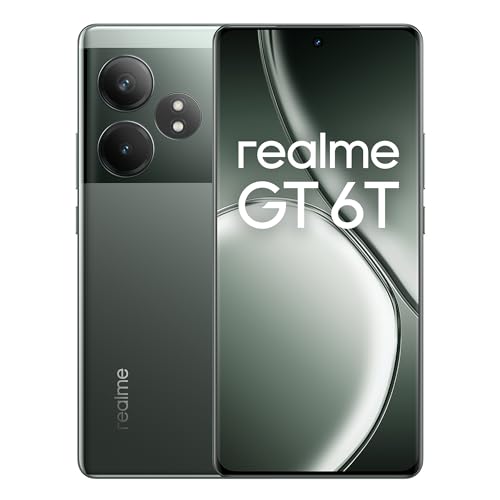 realme GT 6T 5G Smartphone 8+256 GB, Snapdragon 7+ Gen 3 Flagship Chipset, 120Hz 6000nit Hyper Display, 120W SUPERVOOC Charge, 5500mAh Massive Battery, Sony 50MP OIS Camera, Razor Green(no Adapter) von realme