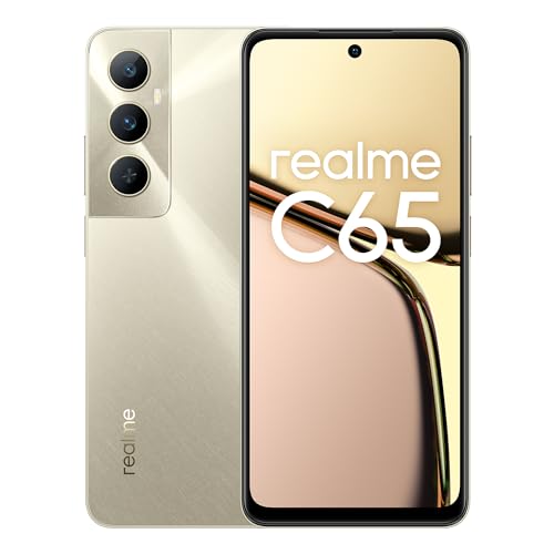 realme c65 Smartphone 6+128 GB, 50MP AI Camera, 6.67'' Eye Comfort Display with 90Hz Refresh Rate, 45W Fast Charge, 5000mAh Massive Battery, NFC Supported, Starlight Gold von realme