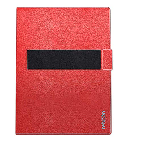 Hülle für Medion Lifetab E10411 Tasche Cover Case Bumper | in Rot Leder | Testsieger von reboon