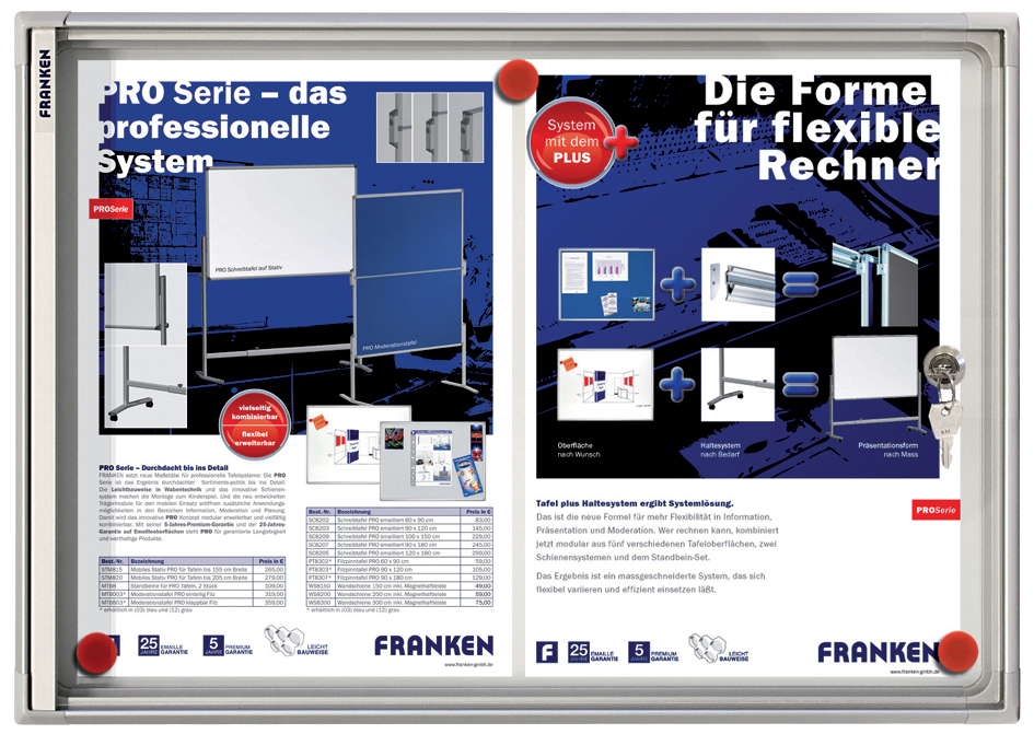 Restposten: FRANKEN Schaukasten X-tra!Line, 6 x DIN A4, von restposten