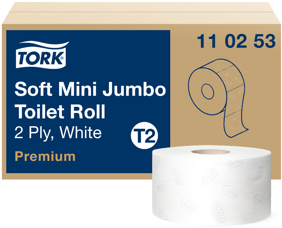 Restposten: TORK Minirollen-Toilettenpapier Jumbo, 2-lagig, von restposten