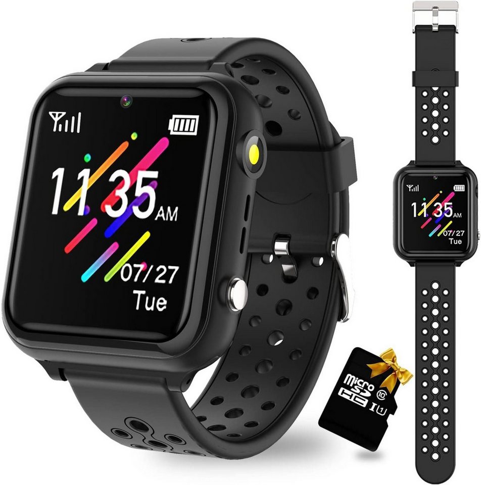 retysaz Smartwatch (1,44 Zoll), Spaß & Sicherheit Vielseitige Kinder Smartwatch Spielen & Funktionen von retysaz