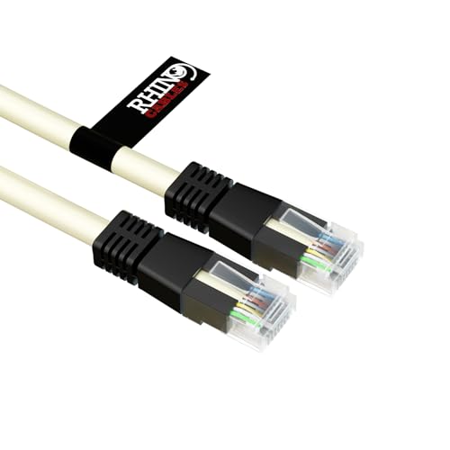 rhinocables RJ45 Cat6 Grau Ethernet Netzwerkkabel Crossover XOVER Cable Network LAN CAT 6 Patch Kabel Xbox PS4 PC zu PC (10m) von rhinocables