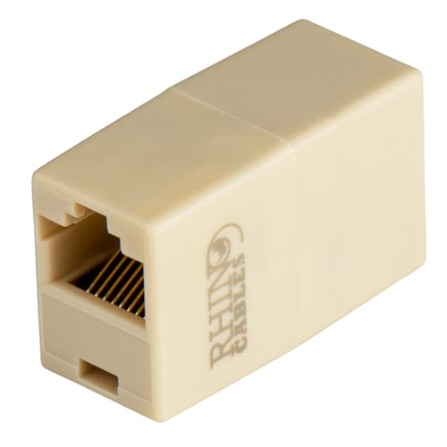 rhinocables RJ45 Ethernet Beige LAN Kabel Kupplung Adapter Verbinder Netzwerk Modular Netzwerkkoppler für Patchkabel Netzwerkkabel Ethernetlan Ethernetkabel verlängern Verlängerung rhinocables RJ45 Ethernet Beige LAN Kabel Kupplung Adapter Verbinder Netzwerk Modular Netzwerkkoppler für Patchkabel Netzwerkkabel Ethernetlan Ethernetkabel verlängern Verlängerung von rhinocables