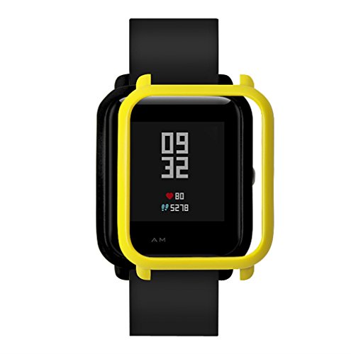 Riou TPU Hülle Schutzhülle kompatibel für Xiaomi Huami Amazfit Bip Youth/Lite Watch Displayschutzfolien von riou