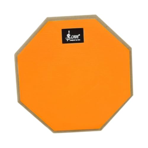 rockible Übungs-Drum-Pad, 8 Zoll, Übungs-Snare-Übungspads für Musikinstrumente, Silent Drum Pad für professionelle Anfänger, Gelb von rockible