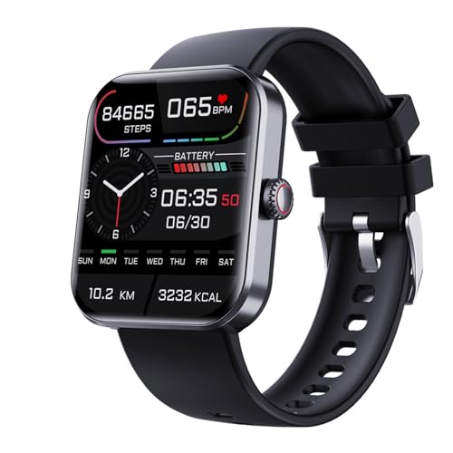 rorios Mode Smartwatch für Damen Herren 1.91" Touchscreen Telefonfunktion Intelligente Uhr Fitnessuhr Sportuhr mit Monitor Schlaf Herzfrequenz für Männer Frauen Rosa von rorios