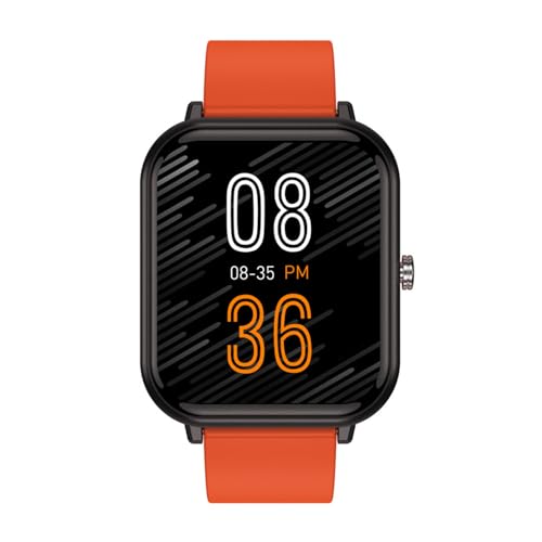 rorios Mode Smartwatch für Damen Herren 50M Wasserdicht Sportuhr Fitness Intelligente Uhr mit Bluetooth Anrufen Herzfrequenzüberwachung für Männer Frauen Orange von rorios