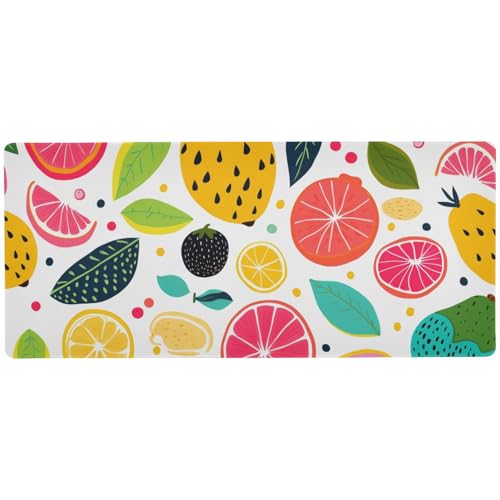 Fresh Fruits Beach Summer Simple Cool Animal Pad for Gaming Essentials Desktop Animal Mat Gaming Mousepad (80 x 40 cm) von sanluoli