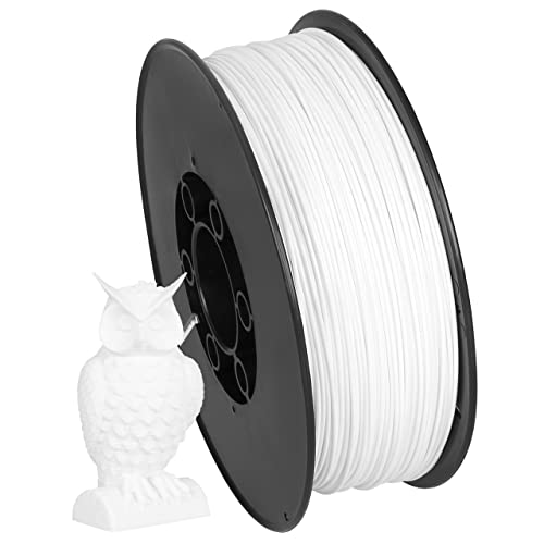 PLA-Filament 1,75 mm weiß (Garn) für 3D-Drucker MADE IN EU (1 kg, Weiß) von sarcia.eu