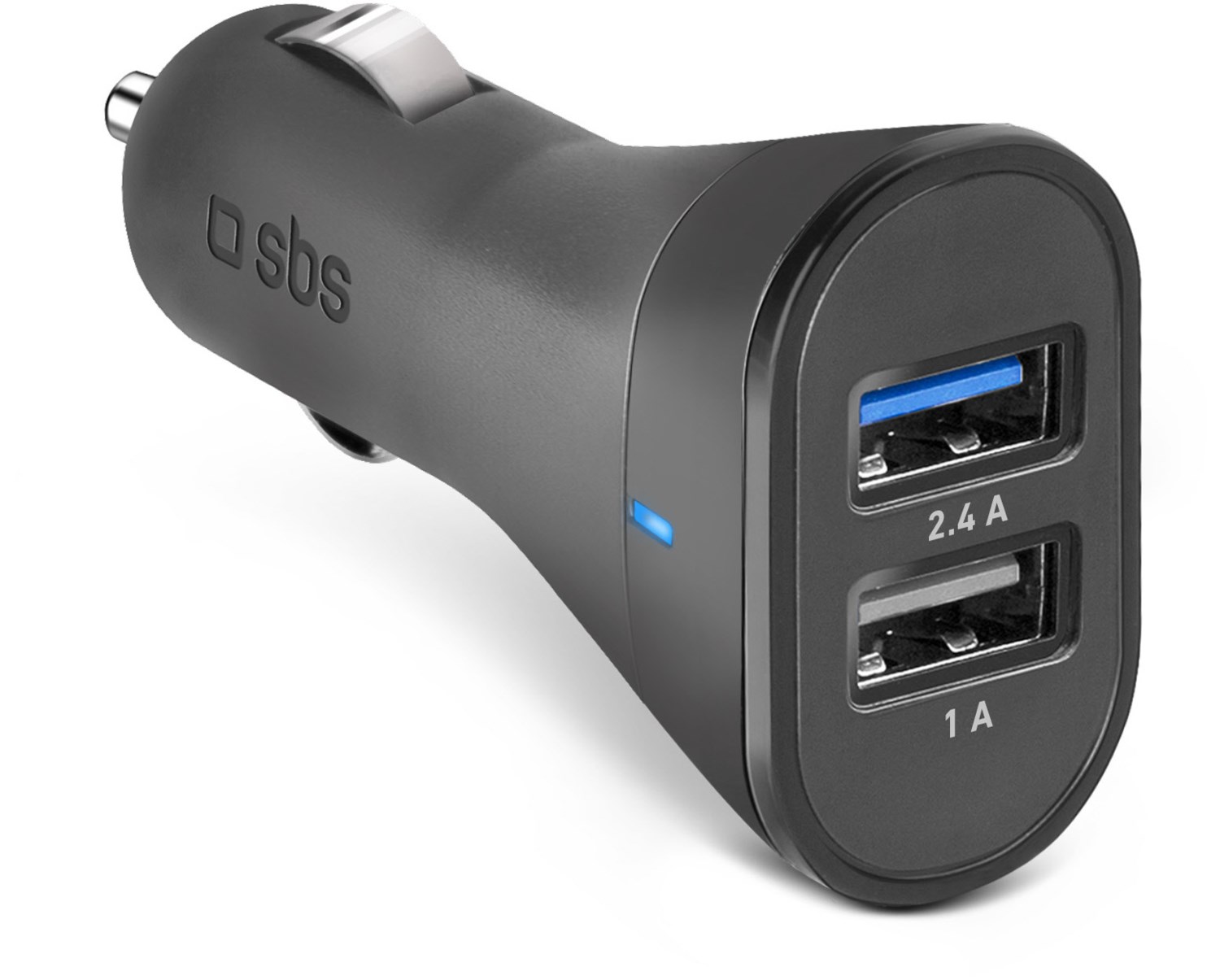 Dual USB KFZ-Ladegerät (12W) schwarz von sbs