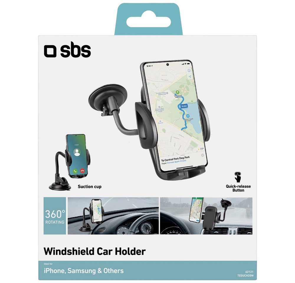 sbs sbs mobile Universalhalterung für Autos für Smartphone bis zu 6" Saugn Handy-Halterung sbs sbs mobile Universalhalterung für Autos für Smartphone bis zu 6" Saugn Handy-Halterung von sbs