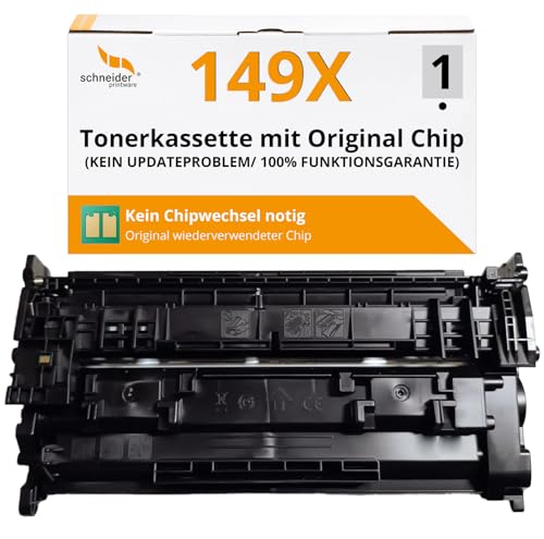 [Mit Original-Chip | wiederverwendet] Schneider Printware Toner kompatibel mit 149A W1490A 149X W1490X für HP Laserjet Pro 4102dw 4102fdw 4102fdn 4002d 4002dn 4002dw | Keine UPDATEPROBLEME von schneiderprintware