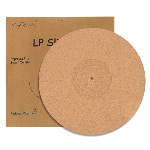 sdroceRyaM Plattenspieler, 30,5 cm, Kork, Vinyl-Schallplatten-Slipmat, antistatische Rutschmatte für Vinyl LP DJ Plattenspieler von sdroceRyaM