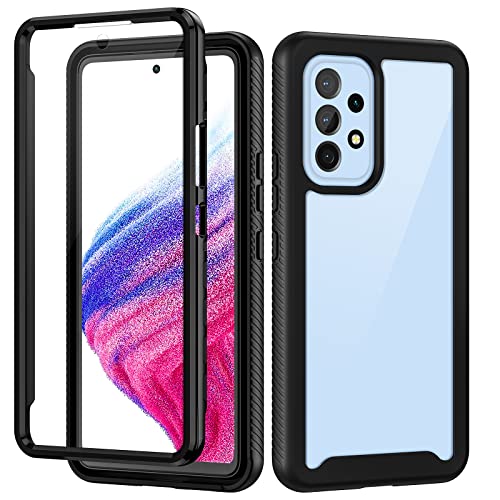 seacosmo Samsung A53 5G Hülle, 360 Grad Handyhülle Samsung A53 5G Stoßfest Schutzhülle Cover mit Integriertem Displayschutz für Samsung Galaxy A53 5G von seacosmo