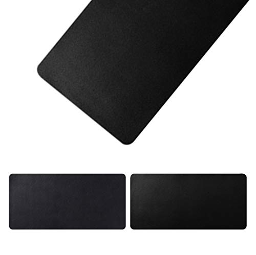 Tischunterlage, Schreibtischunterlage Multifunktionale doppelseitig PU-Leder Laptop Tischunterlage wasserdichte Schreibunterlage für Büro doppelseitig Schwarz + Schwarz(55x100cm/21.65x39.37in) von seveni