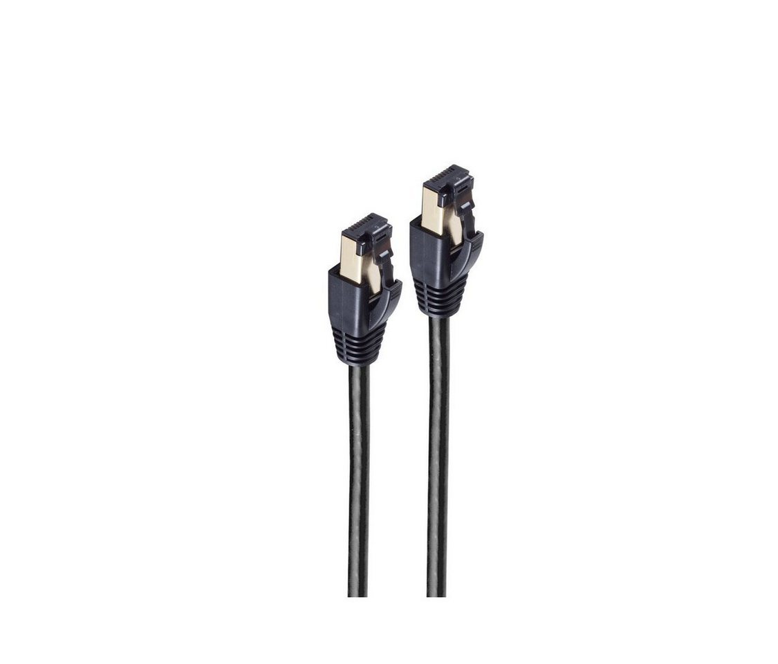 shiverpeaks® Patchkabel cat 8.1 F/FTP PIMF LSZH schwarz 7,5m LAN-Kabel, RJ-45, (750 cm) von shiverpeaks®