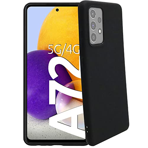 se® SOFTCASE Schutz-Hülle für Samsung Galaxy A72 – schwarz matt – Flexible Schutzhülle - Passgenau - Kratzfest - Stoßfest - Handyhülle Samsung Galaxy A72 case von smart engineered