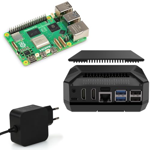 Raspberry Pi 5 8GB Profi-Kit | Argon ONE V3 M.2 NVME PCIE | USB-C 27W Netzteil | Raspberry Pi 5 8GB RAM von smart-home-komponente