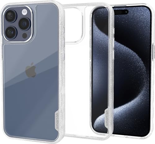 smartish iPhone 15 Pro Max Slim Case – Gripmunk – [leicht + schützend] dünne Griff-Hülle mit Fallschutz – klar von smartish