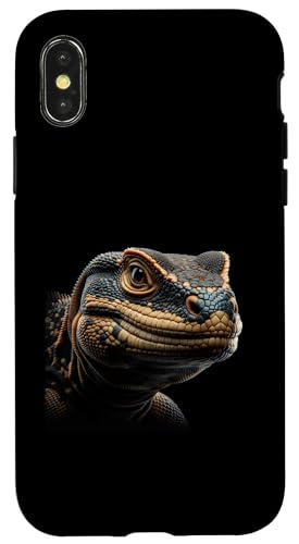 Hülle für iPhone X/XS Uromastyx Hemd, Gothic Reptilienhalter, Herper, Tierbesitzer, Kunst von snakesss