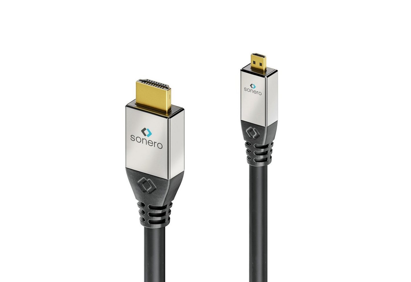 sonero sonero® Premium High Speed Micro HDMI Kabel mit Ethernet, 2,00m, Ultra HDMI-Kabel von sonero