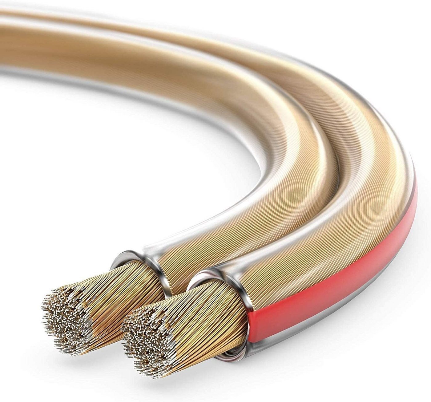 sonero sonero Lautsprecherkabel 2x4,0mm², CCA 100m, transparent Audio-Kabel sonero sonero Lautsprecherkabel 2x4,0mm², CCA 100m, transparent Audio-Kabel von sonero