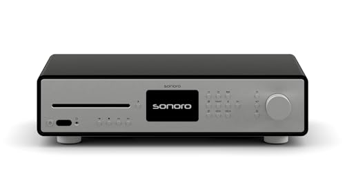 sonoro Maestro Quantum HiFi-Receiver mit CD Player, Bluetooth und Internetradio - Schwarz von sonoro