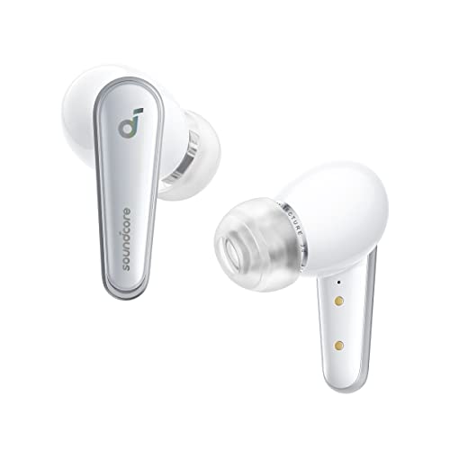 soundcore by Anker Liberty 4, Bluetooth In-Ear Kopfhörer mit Noice Cancelling (ANC), ACAA 3.0, Duale dynamische Treiber für Hi-Res Premium Klang, Spatial Audio, Herzfrequenzsensor（in Wolkengrau） von soundcore