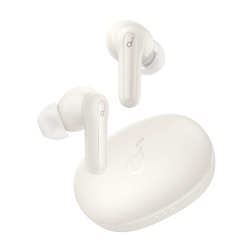 soundcore by Anker P2 Mini True-Wireless Earbuds In-Ear Kopfhörer, 10mm Audiotreiber, intensiver Bass, EQ, Bluetooth 5.2, 32 Std Akku, Aufladen mit USB-C, minimalistisches Design(Champagnerweiß) von soundcore