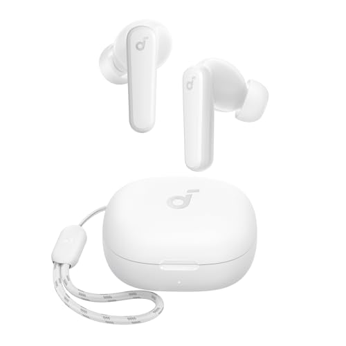 soundcore by Anker P20i Kabellose Bluetooth Kopfhörer in-Ear, 10mm Treiber, Bluetooth 5.3, Anpassbarer EQ, 30 Std. Spielzeit, IPX5 wasserfest, 2 Mikros mit KI, einzeln verwendbar (Weiß) von soundcore