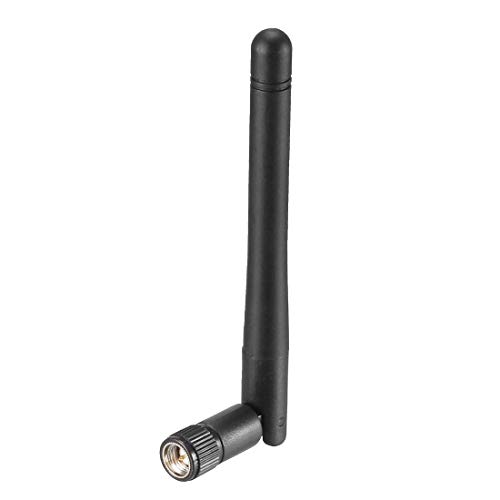 sourcing map WiFi-Antenne 3dBi 2,4/5,8 GHz SMA-Stecker Omni Direction Dualband 110-mm-Faltung Kompatibel Schwarz von sourcing map