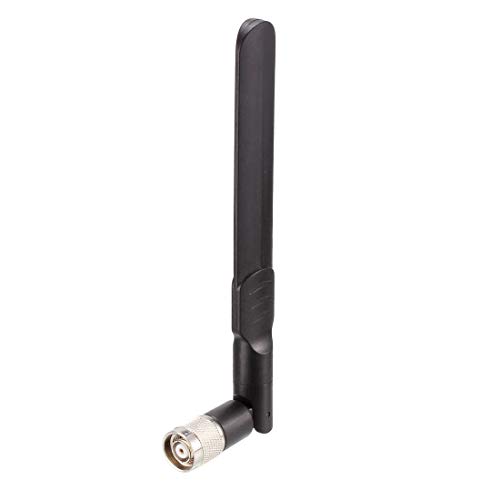 sourcing map WiFi Antenne 8dBi TNC/RP-TNC Stecker 2,4/5,8GHz Omni kompatibel Bluetooth/Zigbee Schwarz RP-TNC-Stecker von sourcing map