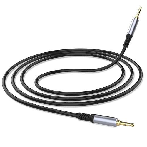 3,5 mm Audiokabel, Stecker auf Stecker (1 m, 3,3 Fuß), 3-poliges Hi-Fi-Stereo-Aux-auf-AUX-1/8-Kabel, Audio-Klinkenstecker, Verlängerungsadapter für Kopfhörer, Auto und alle 3,5-mm-fähigen Geräte von sovunis