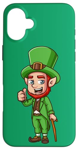 Irischer St. Patricks Day Kobold Schädel Kleeblatt Lustig Hülle für iPhone 16 Plus von st patricks day collection