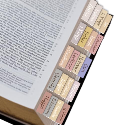 Starboling Morandi Bibel-Tabs, laminierte Bibel-Tabs für Frauen, zum Entfernen und Ersetzen von Bibelindex-Tabs, leicht zu lesen und anzubringen, für Damen und Herren (3 Sets - normale Version) von starboling