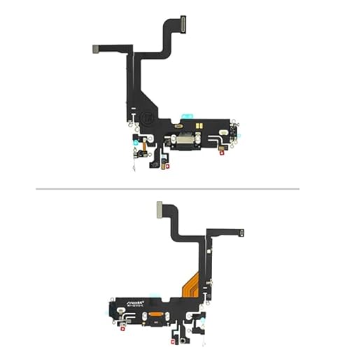 starfix Ladebuchse/Mikrofon Connector kompatibel mit iPhone 13 Pro schwarz, Lade-Flex-Stecker (A2483, A2636, A2639, A2640, A2638) von starfix