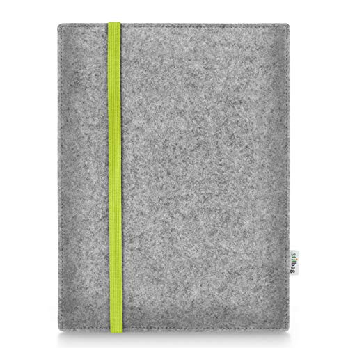 Stilbag Tablet Filz-Tasche Leon für Apple iPad Air (2022) | Farbe: Lime-hellgrau von stilbag