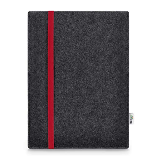 Stilbag Tablet Filz-Tasche Leon für Samsung Galaxy Tab S8 | Farbe: rot-anthrazit von stilbag