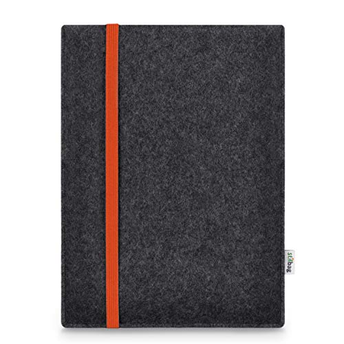 Stilbag Tablet Filz-Tasche Leon für Samsung Galaxy Tab S8 Ultra | Farbe: orange-anthrazit von stilbag