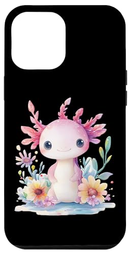 Baby Axolotl mit Blumen süße Salamander Mädchen Tochter Sohn Hülle für iPhone 12 Pro Max von süßer farbenfrohe Axolotl Liebhaber Outfits