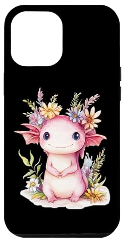 Baby Axolotl mit Blumen süße Salamander Mädchen Tochter Sohn Hülle für iPhone 12 Pro Max von süßer farbenfrohe Axolotl Liebhaber Outfits