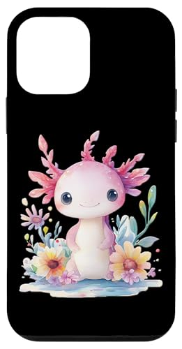 Baby Axolotl mit Blumen süße Salamander Mädchen Tochter Sohn Hülle für iPhone 12 mini von süßer farbenfrohe Axolotl Liebhaber Outfits