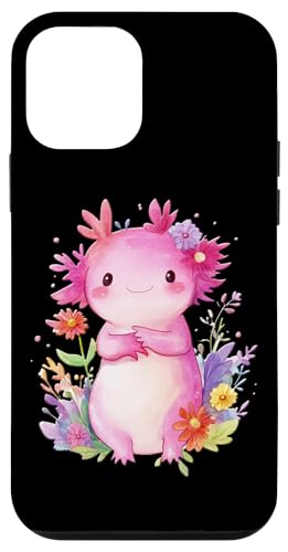 Baby Axolotl mit Blumen süße Salamander Mädchen Tochter Sohn Hülle für iPhone 12 mini von süßer farbenfrohe Axolotl Liebhaber Outfits