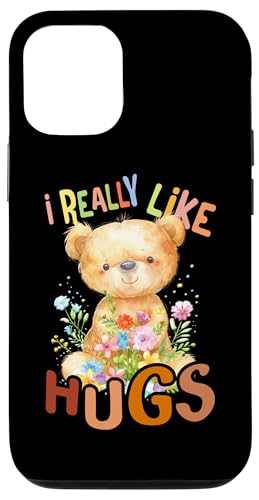 Bär mit Blumen süßer Kuschelbär like Hugs Umarmung Mädchen Hülle für iPhone 12/12 Pro von süßer farbenfrohe Bärliebhaber Outfits