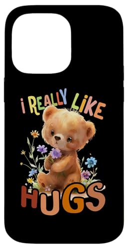 Bär mit Blumen süßer Kuschelbär like Hugs Umarmung Mädchen Hülle für iPhone 14 Pro Max von süßer farbenfrohe Bärliebhaber Outfits