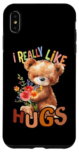 Bär mit Blumen süßer Kuschelbär like Hugs Umarmung Mädchen Hülle für iPhone XS Max von süßer farbenfrohe Bärliebhaber Outfits